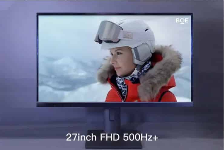 BOE acaba de presentar un prototipo de monitor de 500Hz